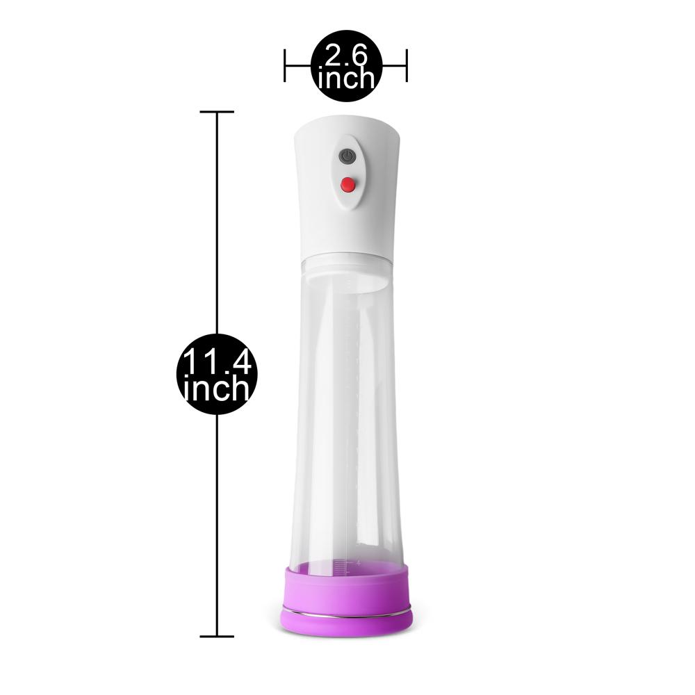 Rechargeable Penis Pump with 3 Silicone Rings