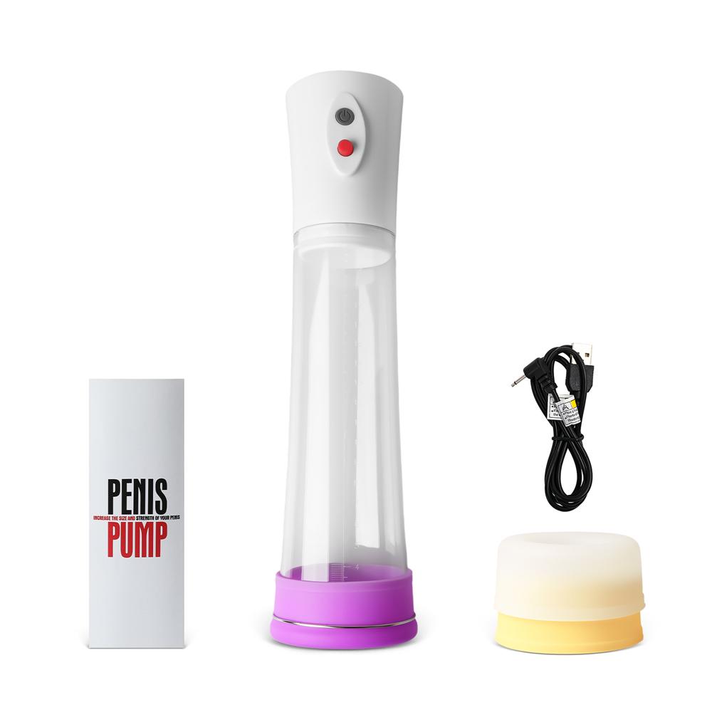 Rechargeable Penis Pump with 3 Silicone Rings