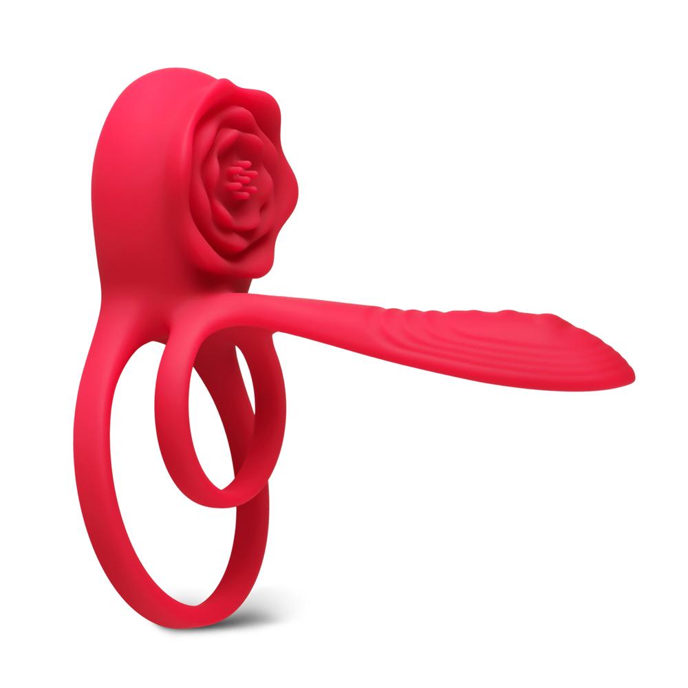 Red 10-Speed App-Controlled Vibrating Cock Ring