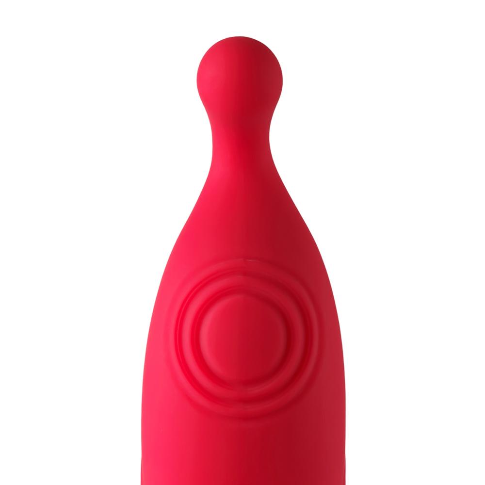 Red 10-Speed Finger Vibrator with USB Magnetic Charging