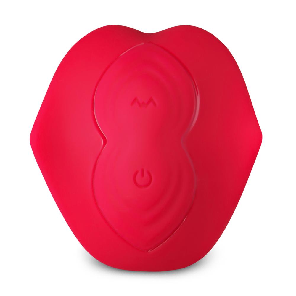 Red 10-Speed Mini Vibrating Tongue with Remote