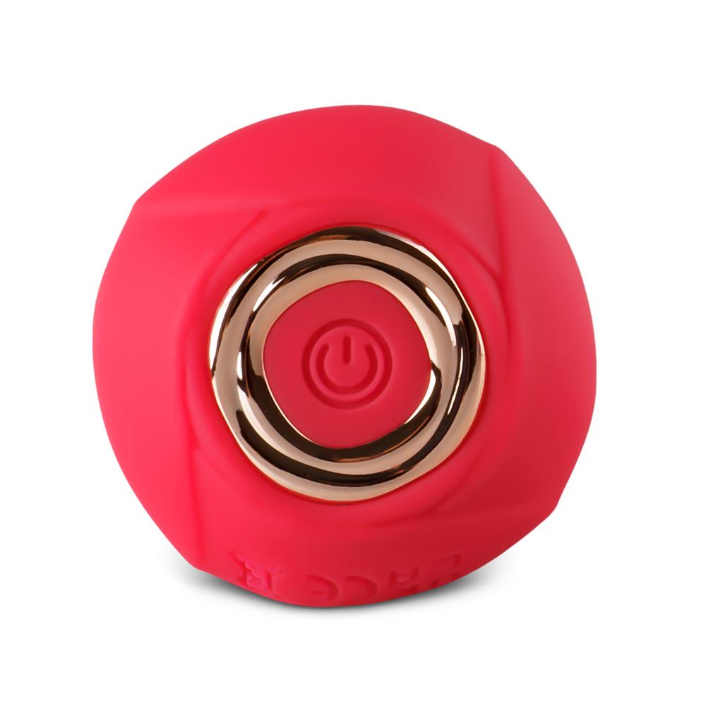 Red 10-Speed Rechargeable Waterproof Vibrating Butt Plug with Remote Control