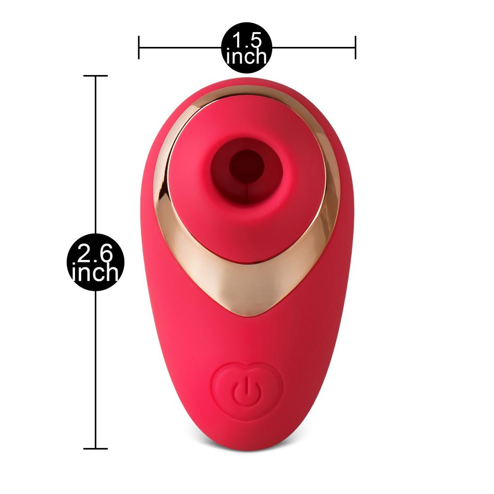 Red 10-Speed Sucking Massager with USB Magnetic Charging