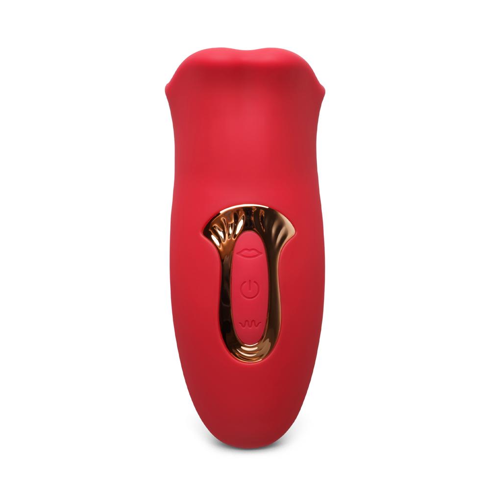 Red Color Big Mouth Stimulator with Licking Tongue