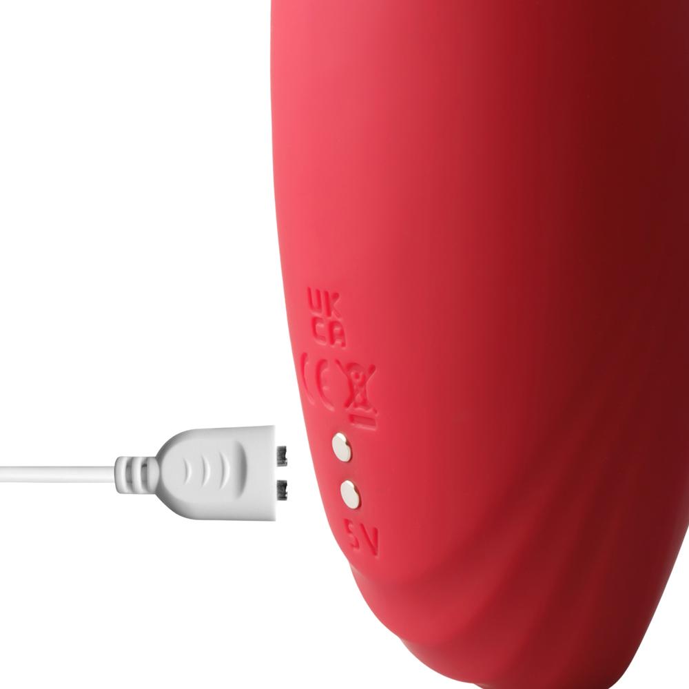 Red Color Big Mouth Stimulator with Licking Tongue