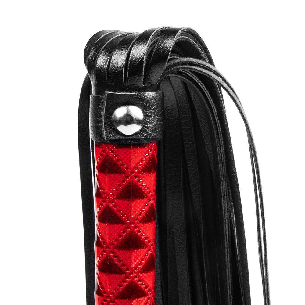 Red Color Embossed Whip