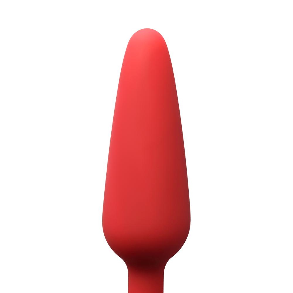 Red Color Silicone Butt Plug Set