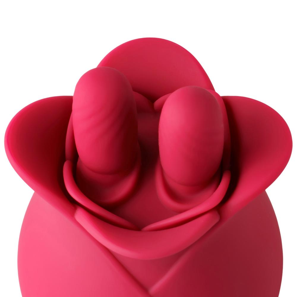 Red Color Silicone Clitoral Rose Stimulator