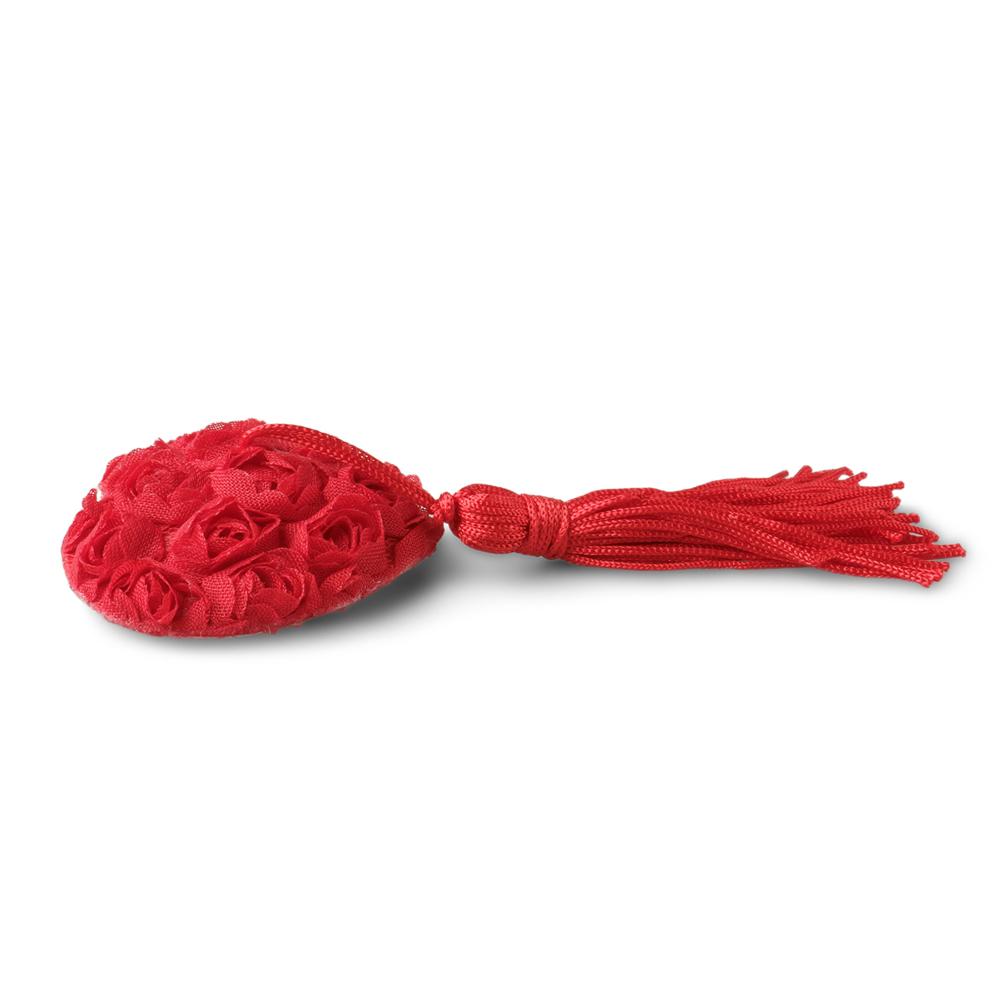 Red Lace Rose Nipple Tassels