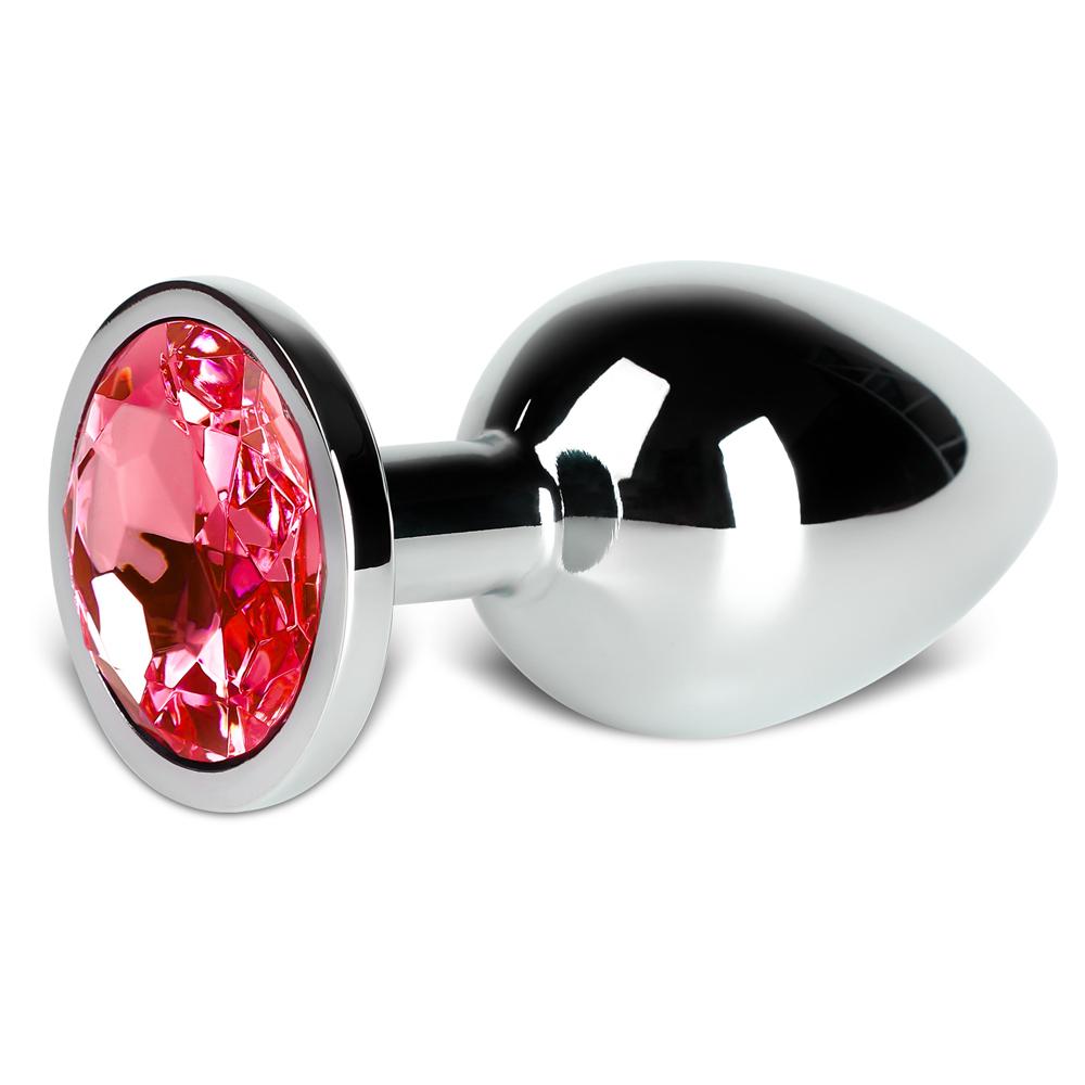 Red Large Metallic Anal Plug