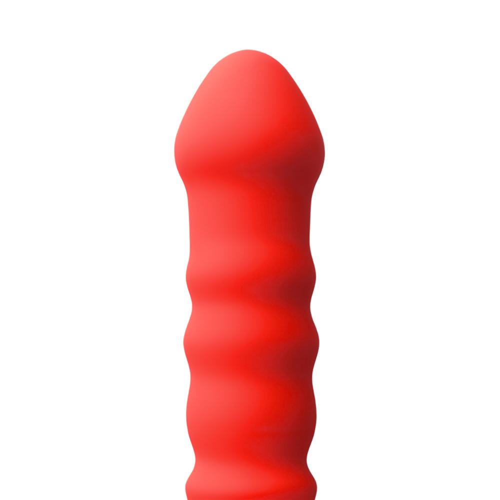 Red Silicone Ball Gag with 11 CM Dildo