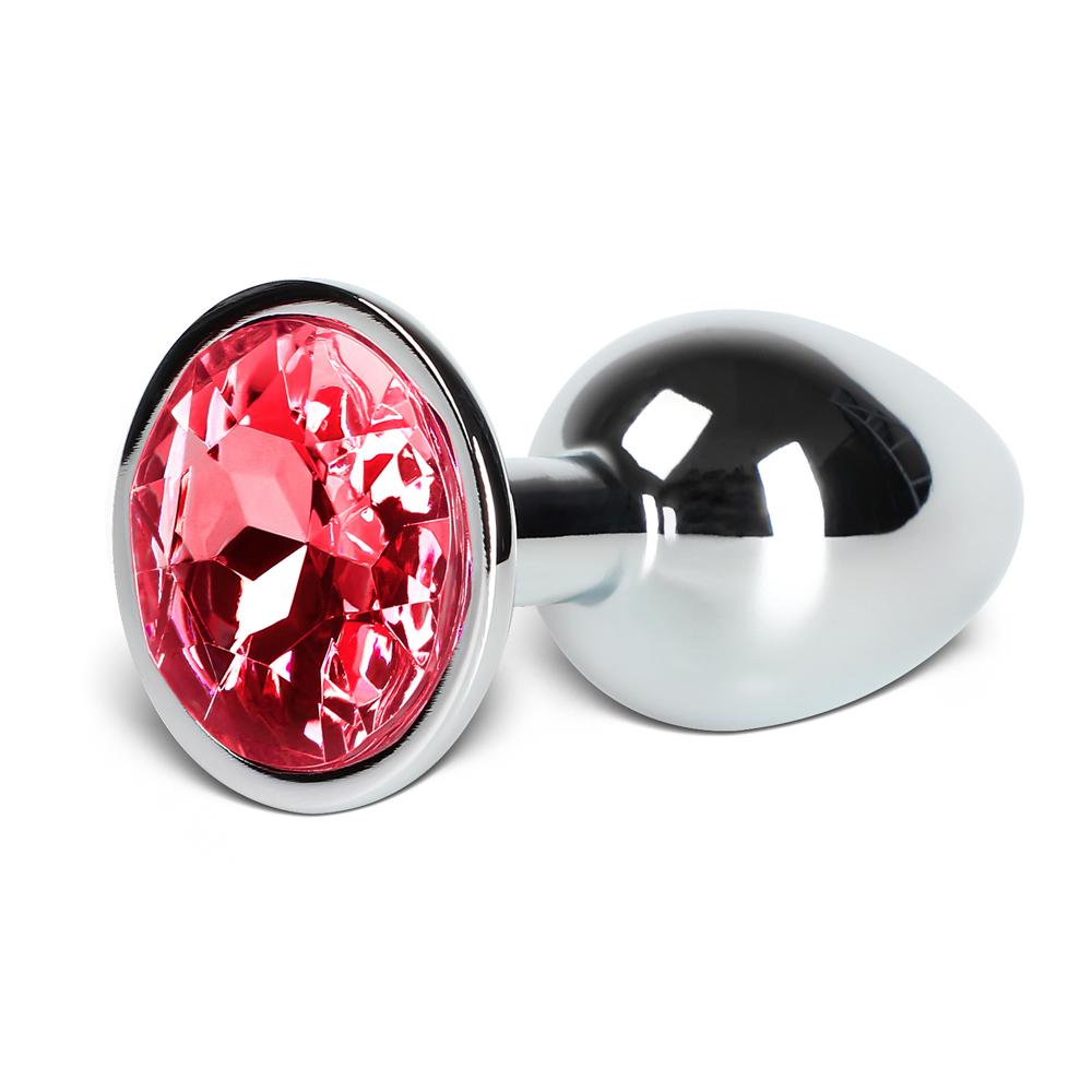 Red Small Metallic Anal Plug