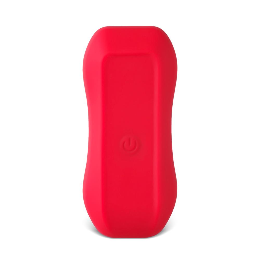 Red Tongue-Licking Massager with 12-Speed, Medical Grade Silicone, Waterproof, Plug-In Rechargeable