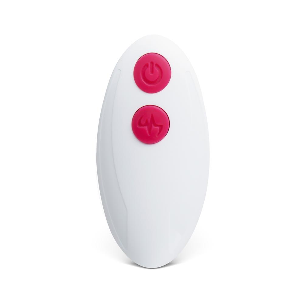 Red Vibrating Anal Vibrator with Remote Control - Flower-Shaped Base, 9-Speed, 12 CM Length