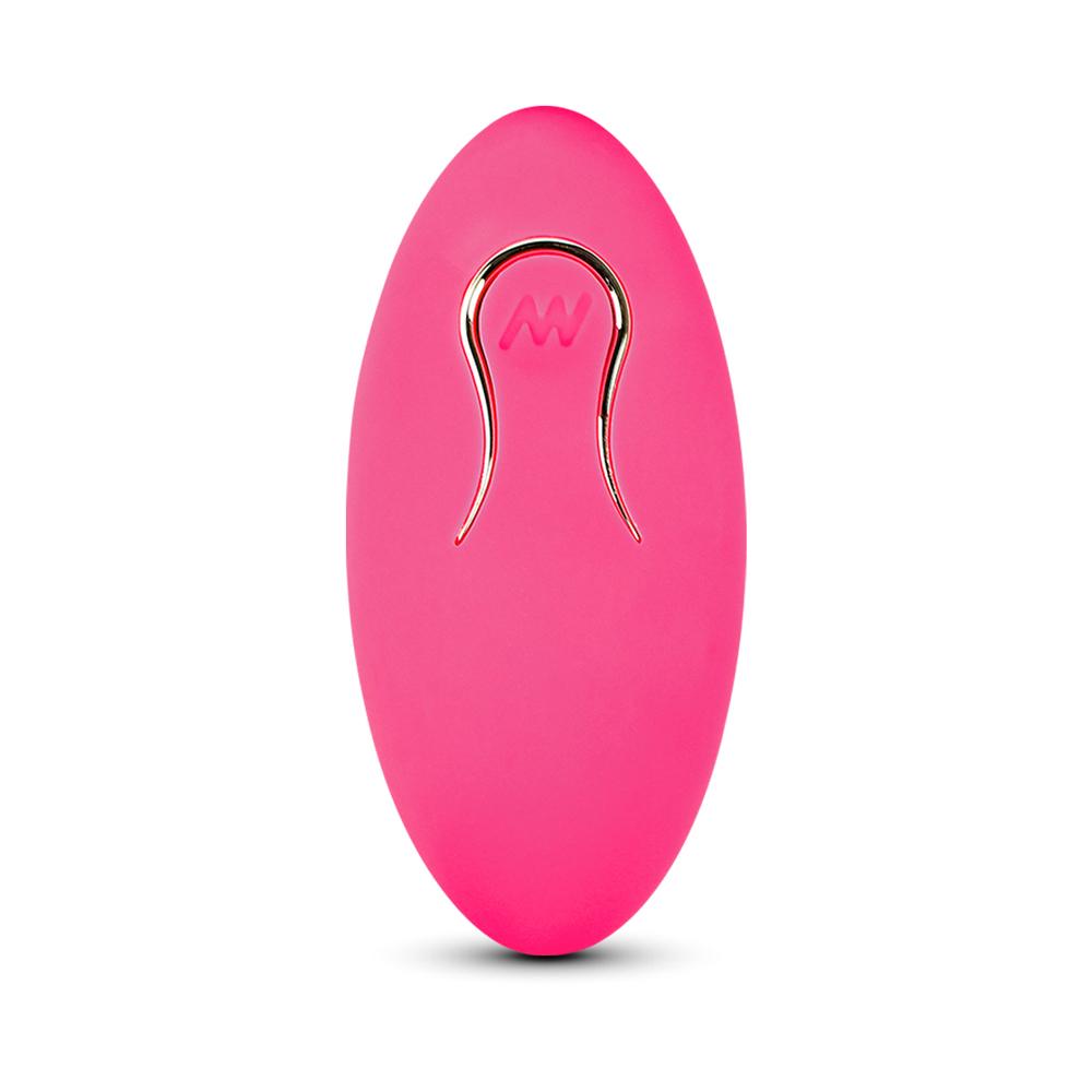 Remote Control 10-Speed Pink Color Rechargeable Silicone Vibrator (Dual Vibrators)