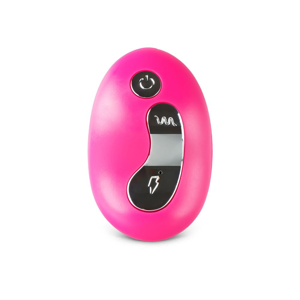 Remote Control 10-Speed Rechargeable Pink Color Silicone Butterfly with Penis Vibrator