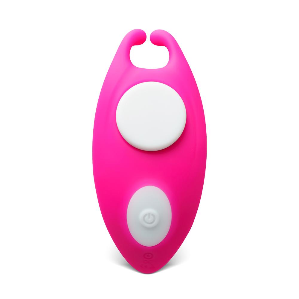 Remote Control 9-Speed Magenta Color Silicone Vibrator for Panties with Magnetic Clip