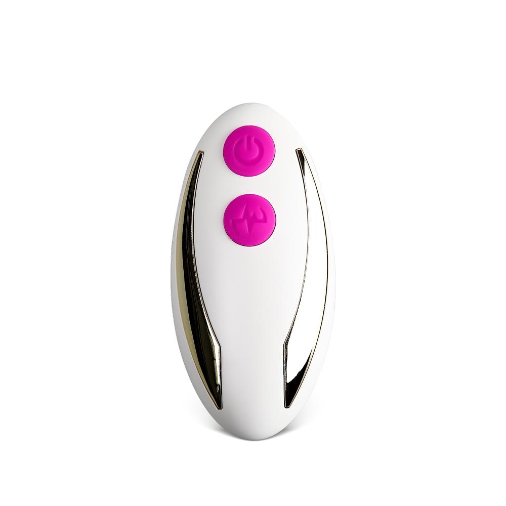 Remote Control 9-Speed Magenta Color Silicone Vibrator for Panties with Magnetic Clip