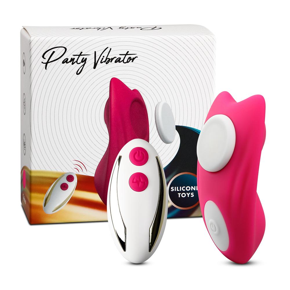 Remote Control 9-Speed Pink Color Silicone Vibrator with Magnet ( Stick On Underwear )