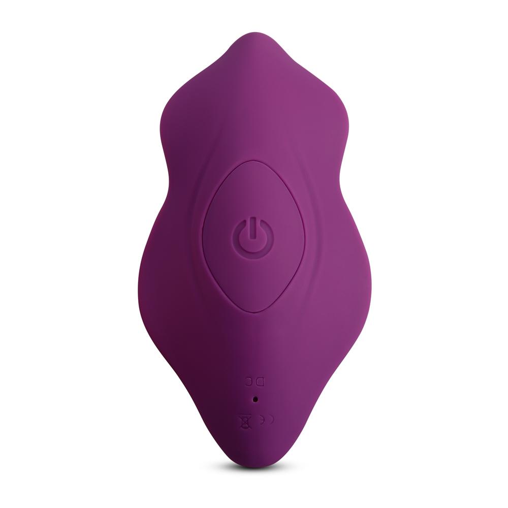 Remote Control 9-Speed Purple Color Rechargeable Silicone Dildo Vibrator