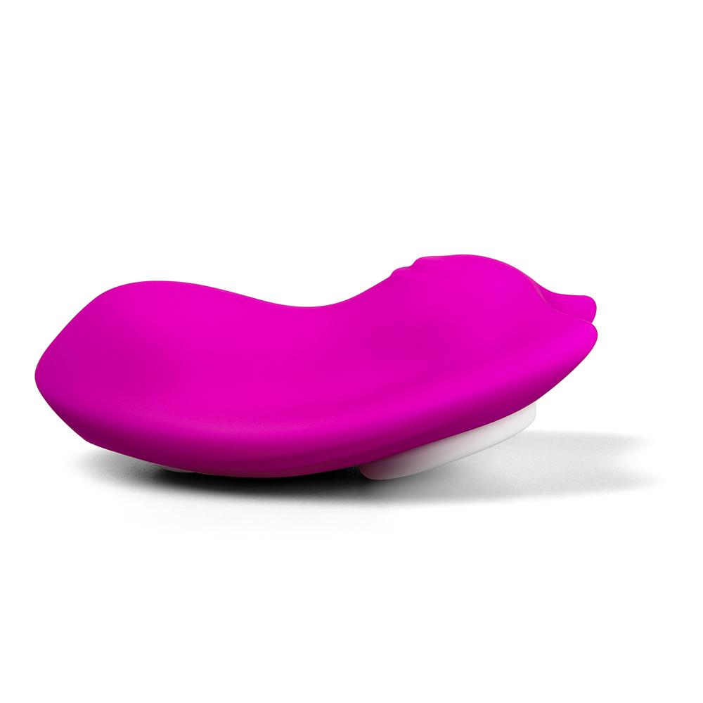 Remote Control 9-Speed Purple Color Silicone Vibrator with Magnet ( Stick On Underwear )