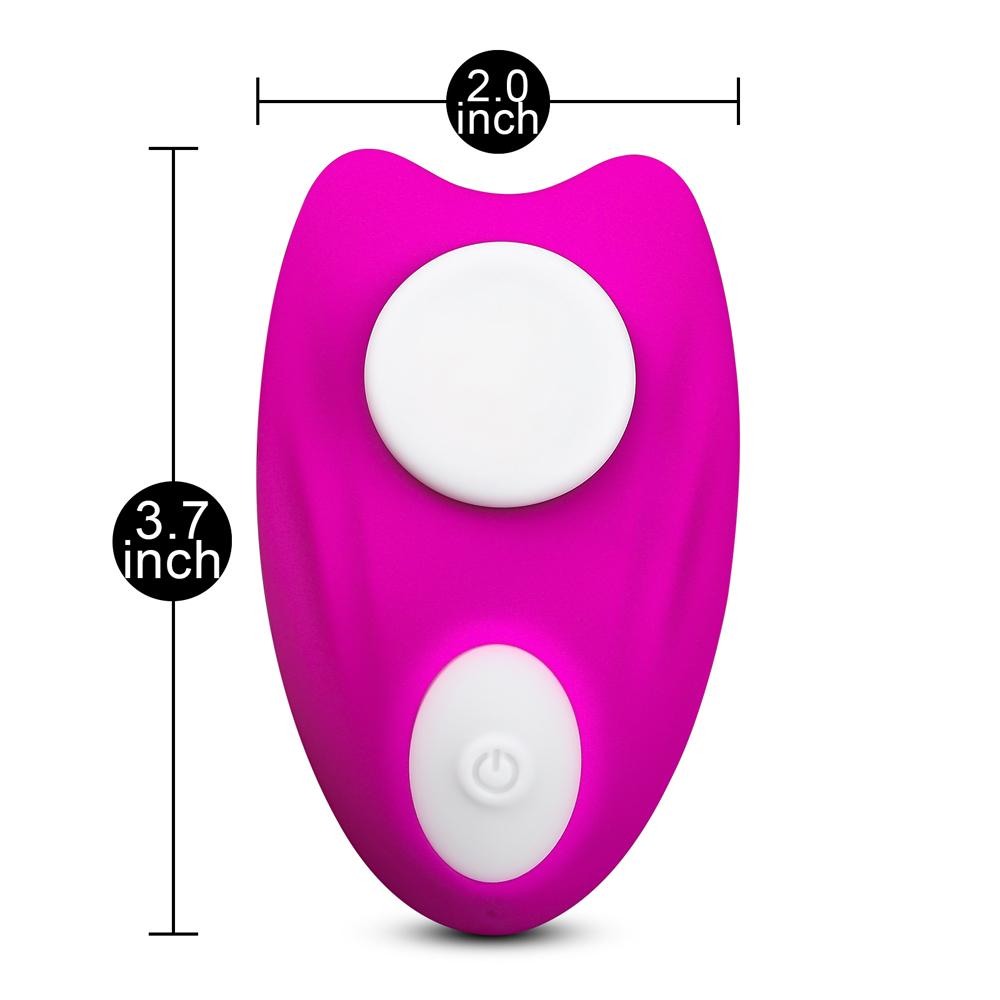 Remote Control 9-Speed Purple Color Silicone Vibrator with Magnet ( Stick On Underwear )