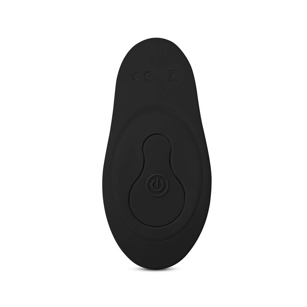 Remote Control Black Color 12-Speed Thrusting Wearable Vibrator with Heating Function