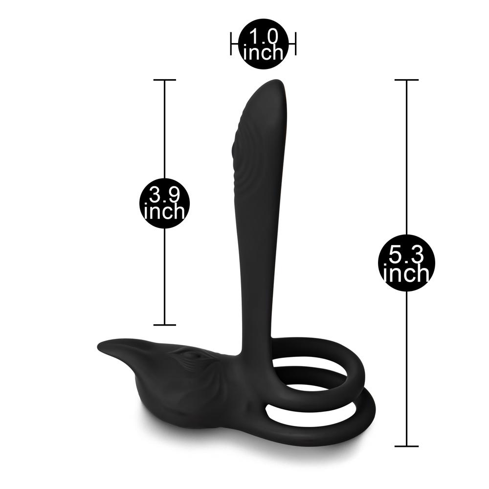 Remote Control Couple Vibrator with Dual Penis Ring