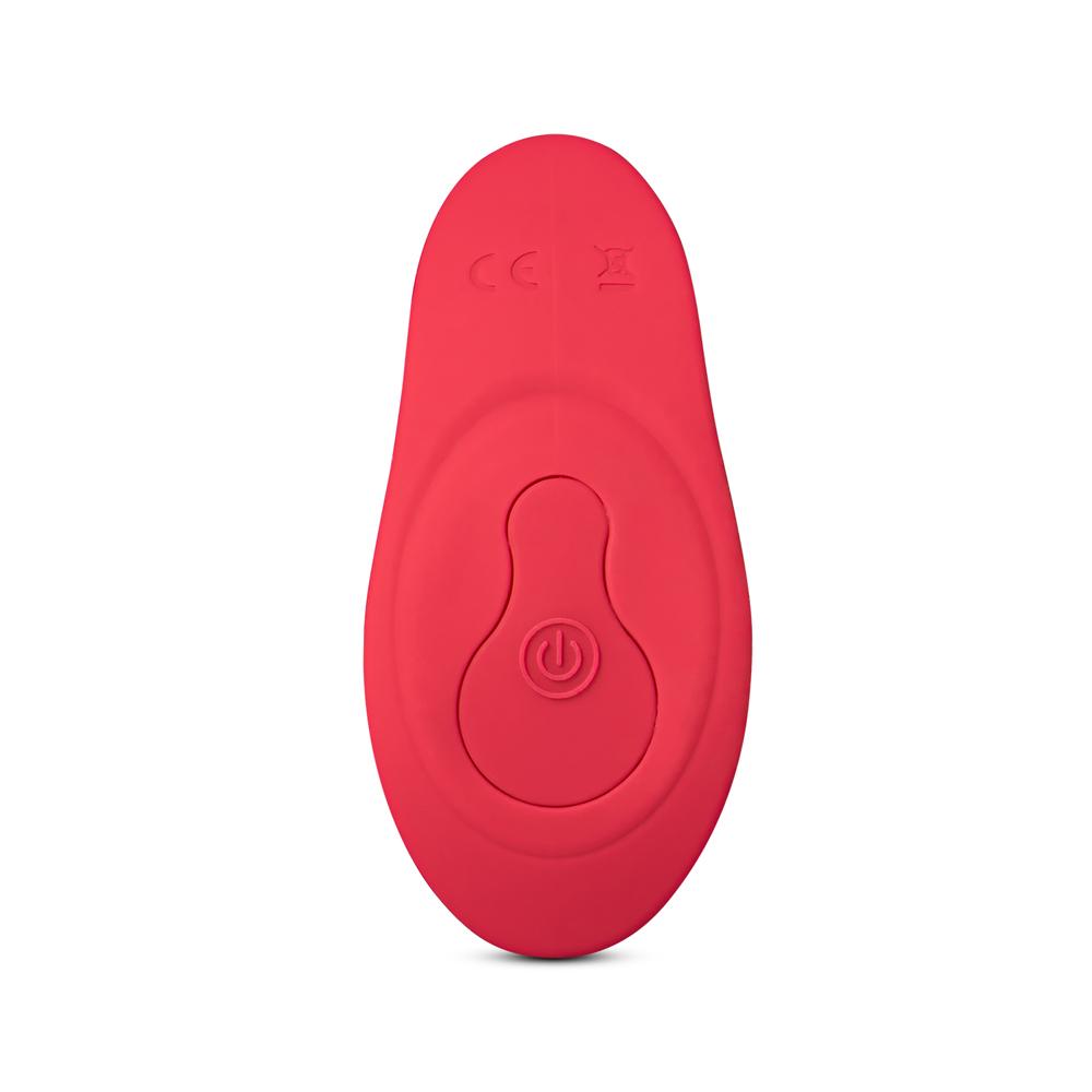 Remote Control Red Color 12-Speed Thrusting Wearable Vibrator with Heating Function