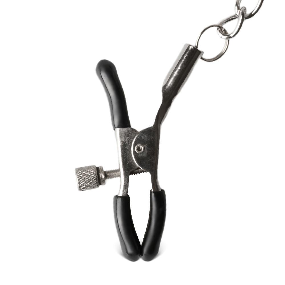 Screw Nipple Clamps with Chain