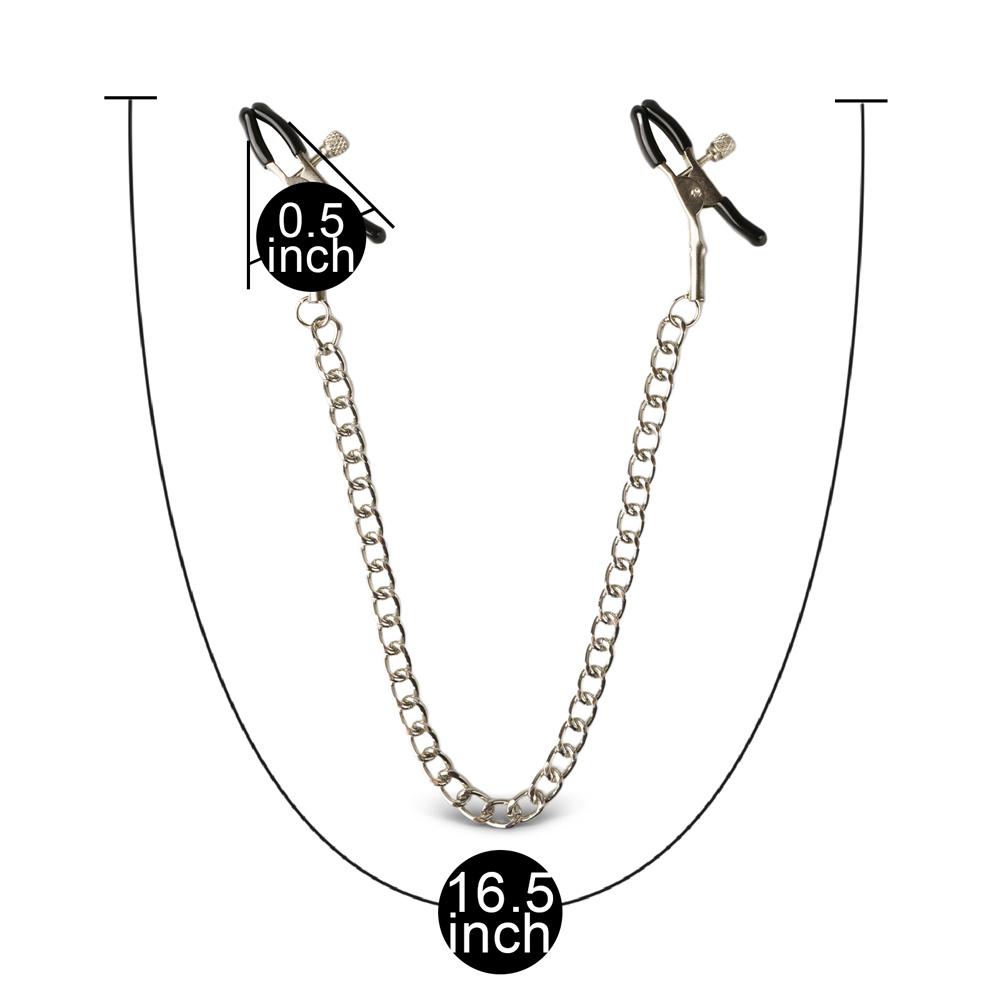 Screw Nipple Clamps with Chain