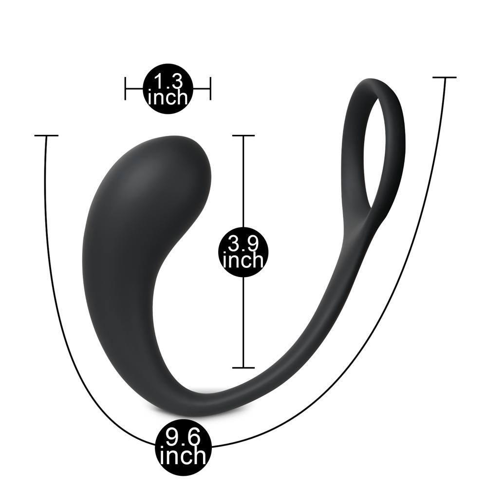 Silicone Anal Plug with Single Ring