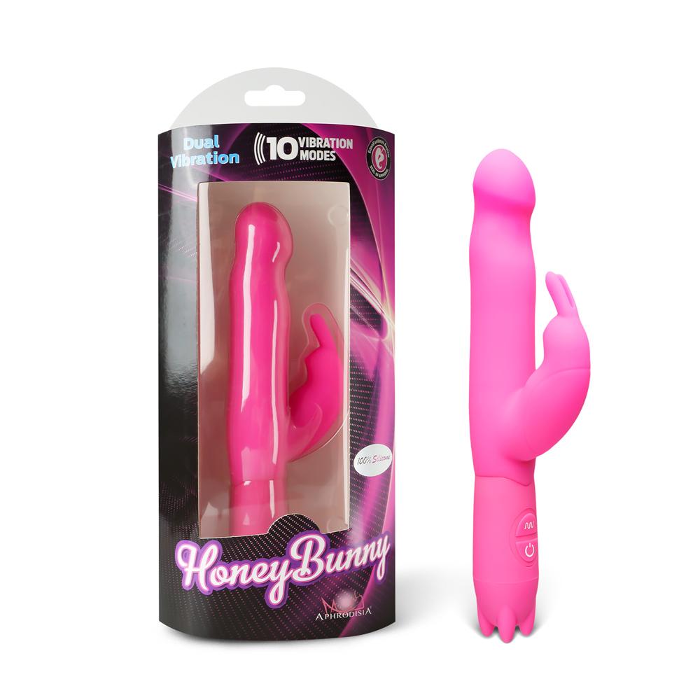 Silicone Magenta Bunny Vibrator ( 10 Models Vibration )