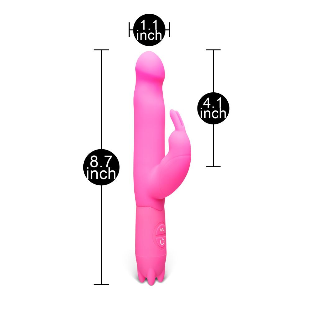 Silicone Magenta Bunny Vibrator ( 10 Models Vibration )