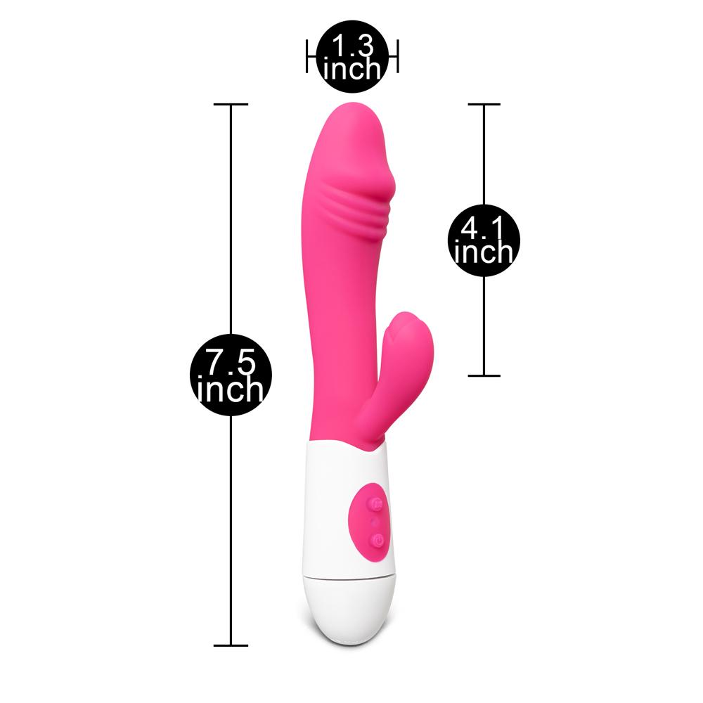 Silicone Penis G-Spot Vibrator ( Dual Motors )