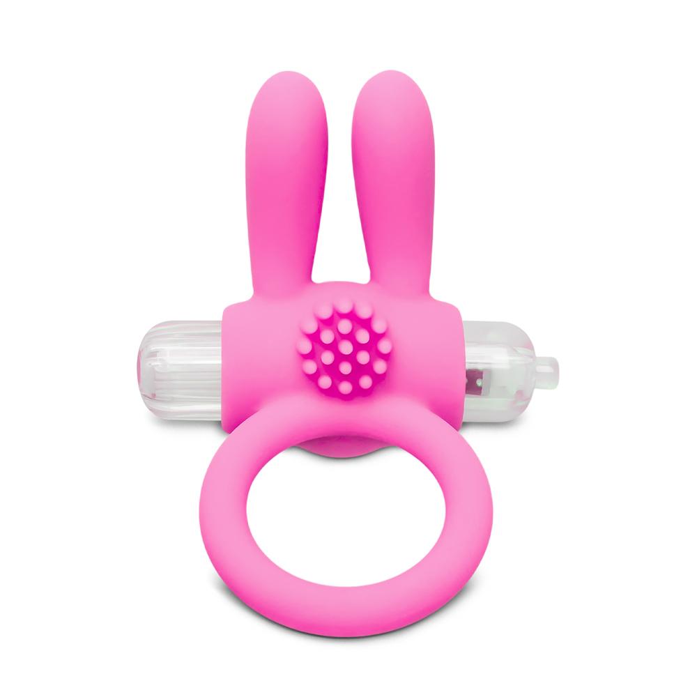 Silicone Pink Rabbit Vibrating Cock Ring