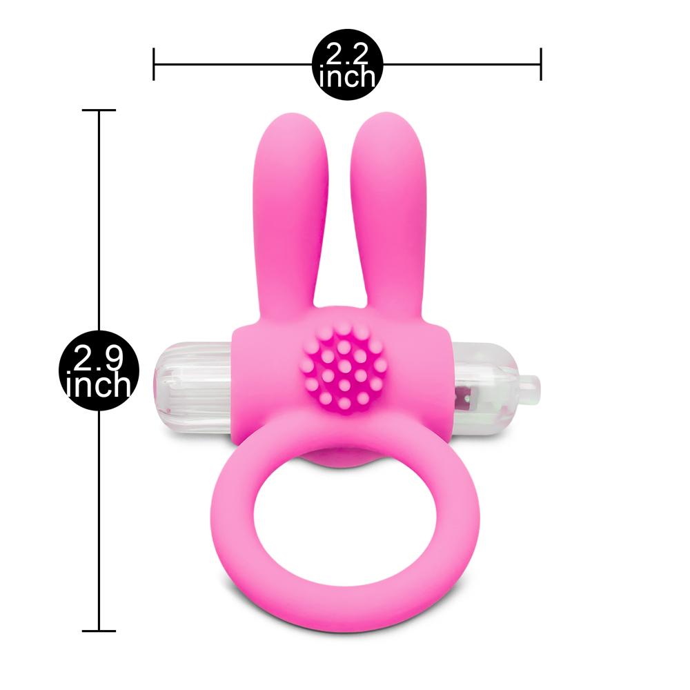 Silicone Pink Rabbit Vibrating Cock Ring