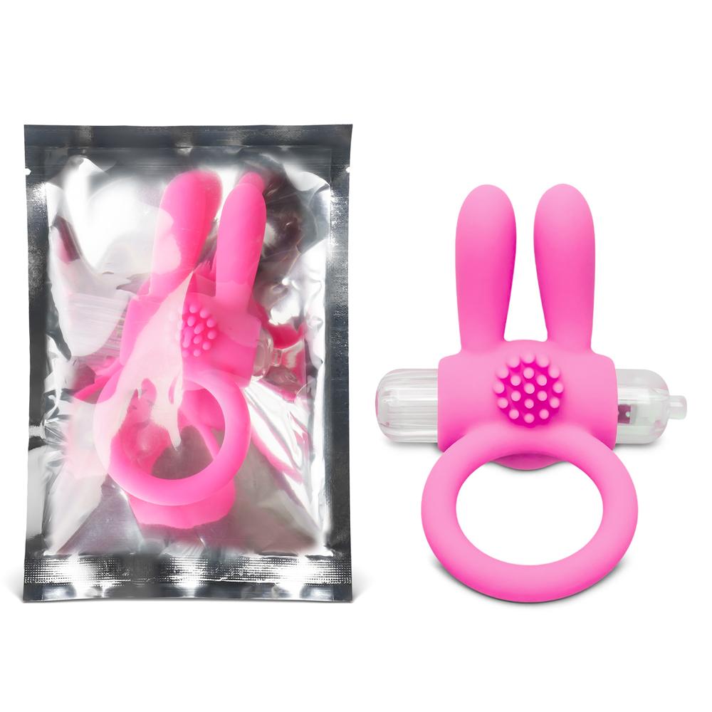 Silicone Pink Rabbit Vibrating Cock Ring