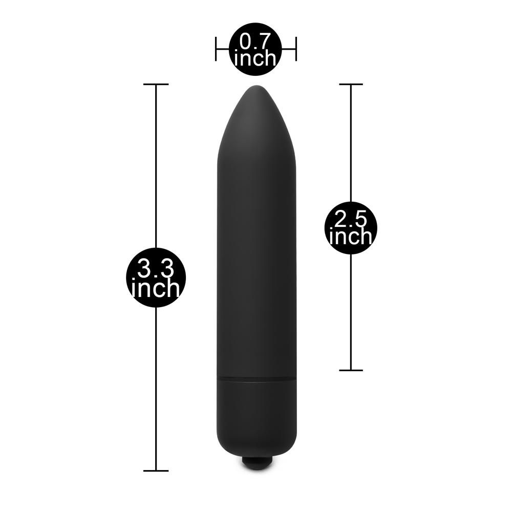 Single-speed Black Vibrating Bullet