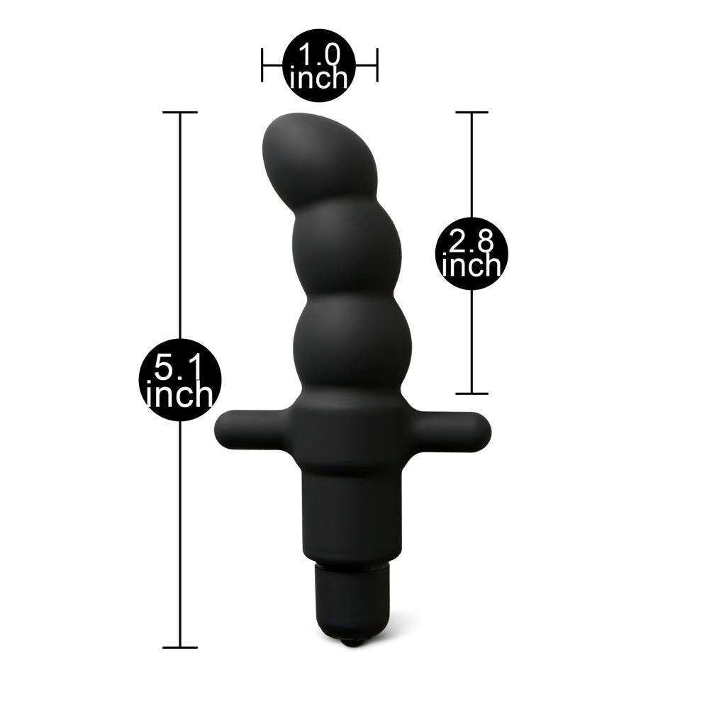 Super Deal Black Silicone Vibrator II