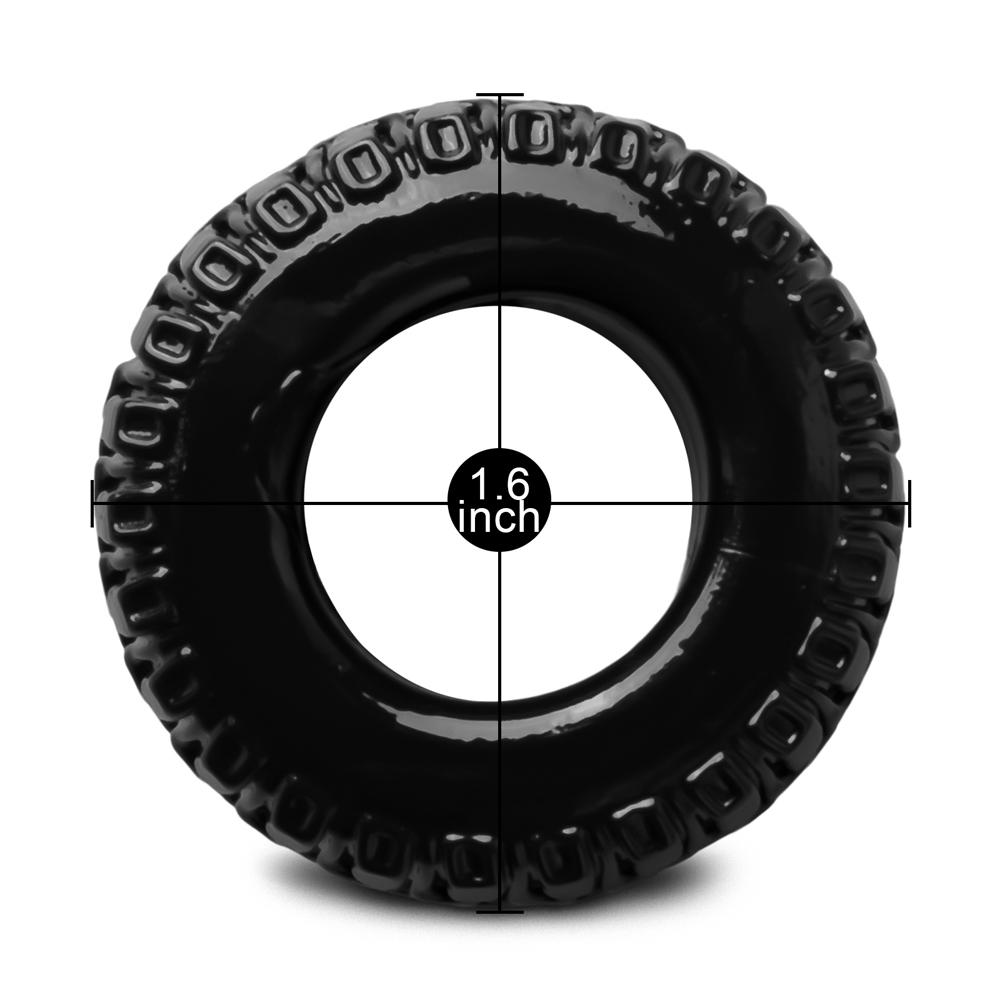 Tyre Shape Black Color Cock Ring