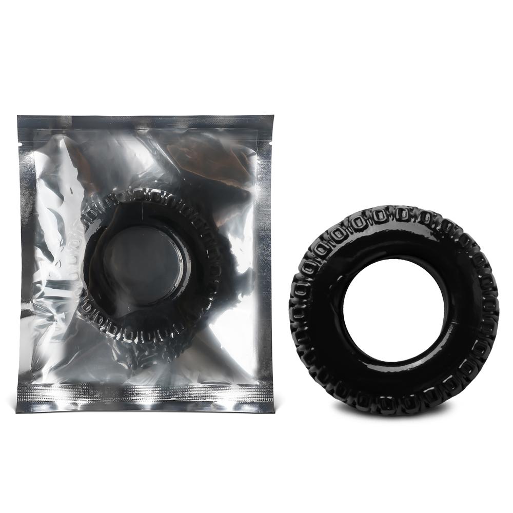 Tyre Shape Black Color Cock Ring