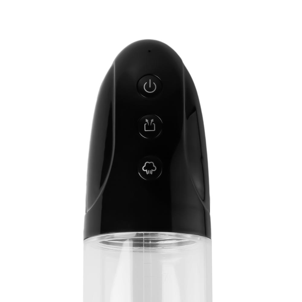 USB Port Rechargeable 3 Speeds Automatic Penis Pump with Black Sleeve I ( Free Cock Ring )