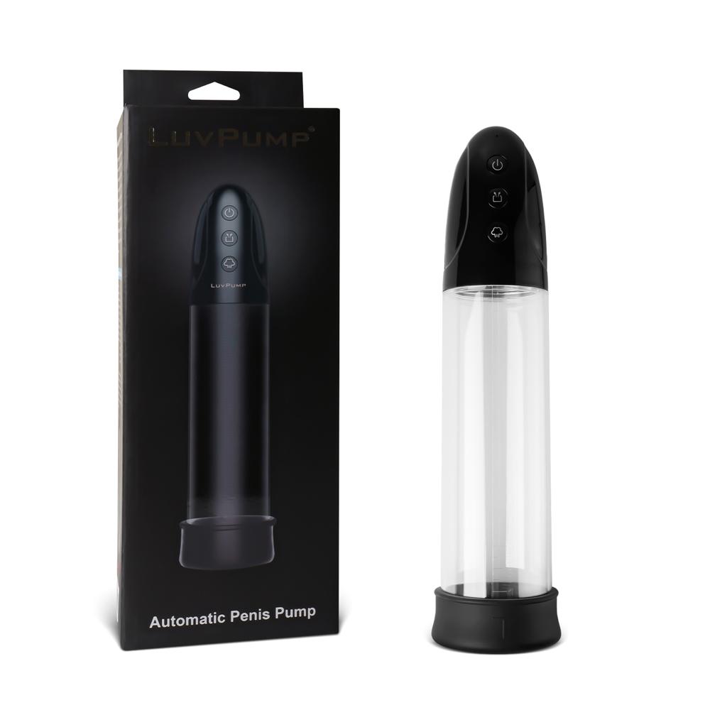 USB Port Rechargeable 3 Speeds Automatic Penis Pump with Black Sleeve I ( Free Cock Ring )