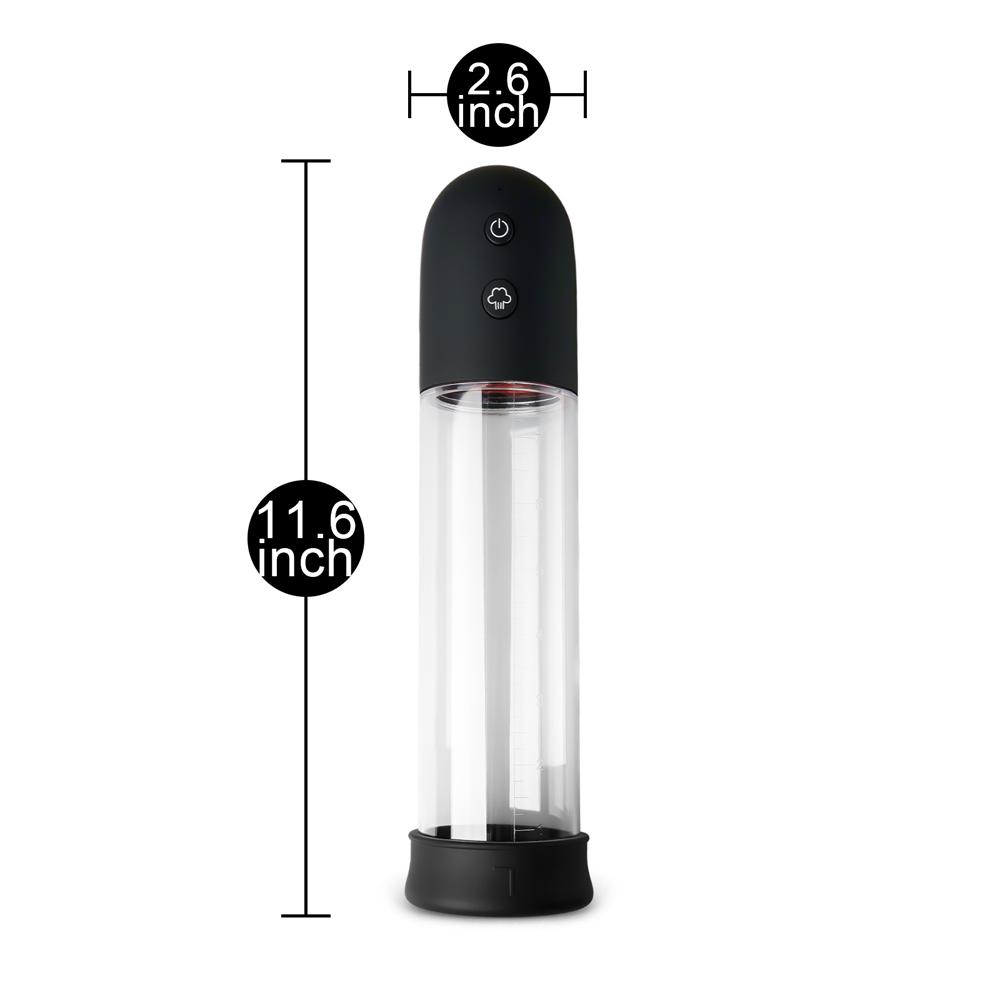 USB Port Rechargeable Automatic Penis Pump with Black Sleeve ( Free Cock Ring )