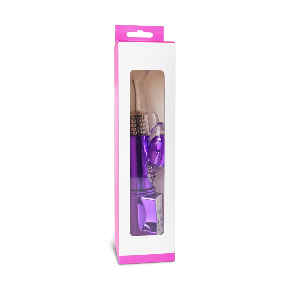 USB Rechargeable Electroplating Purple Color Pearls G-Spot Vibrator