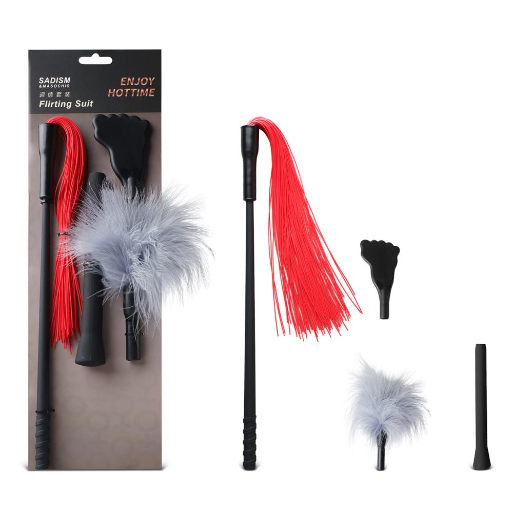 Whip & Paddle & Feather Tickler Kit