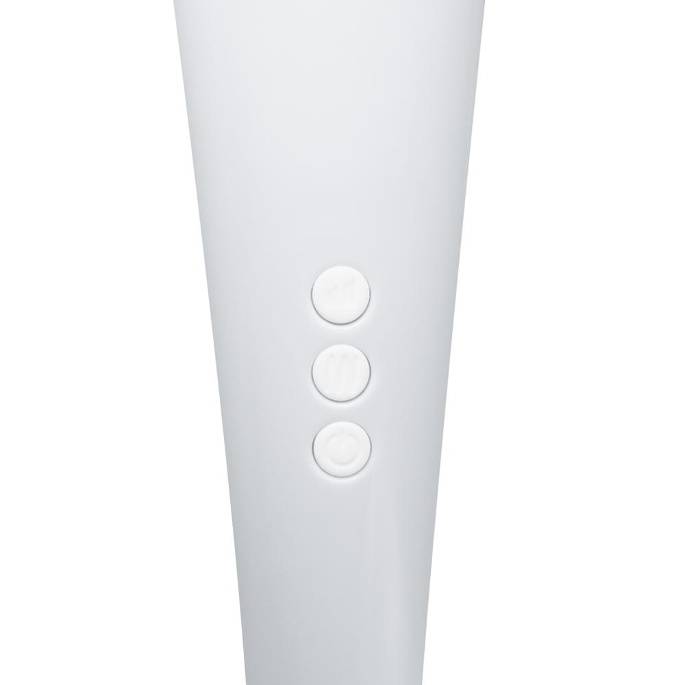 White Color 20-Mode Whisper Quiet Wand Massager (USB Recharging)