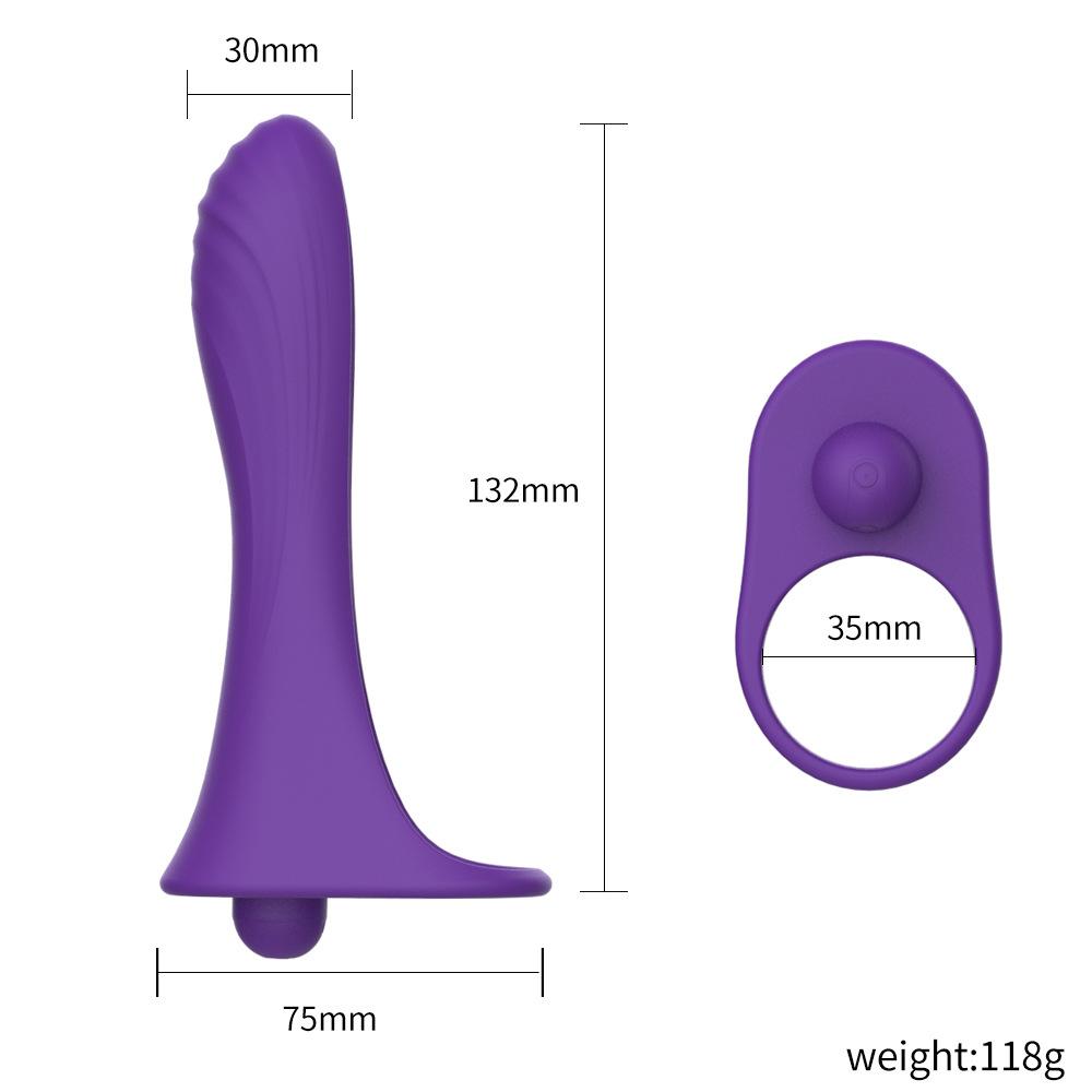 USB charging silicone anal expansion fun vibration massage stick