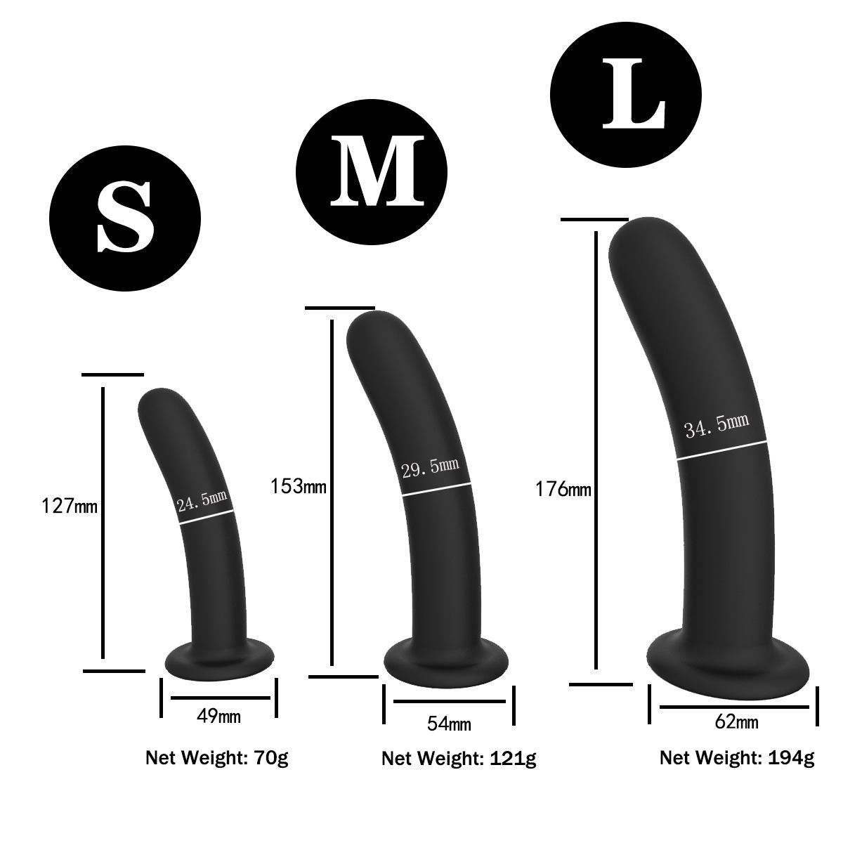 Silicone anal plug extended anal strip